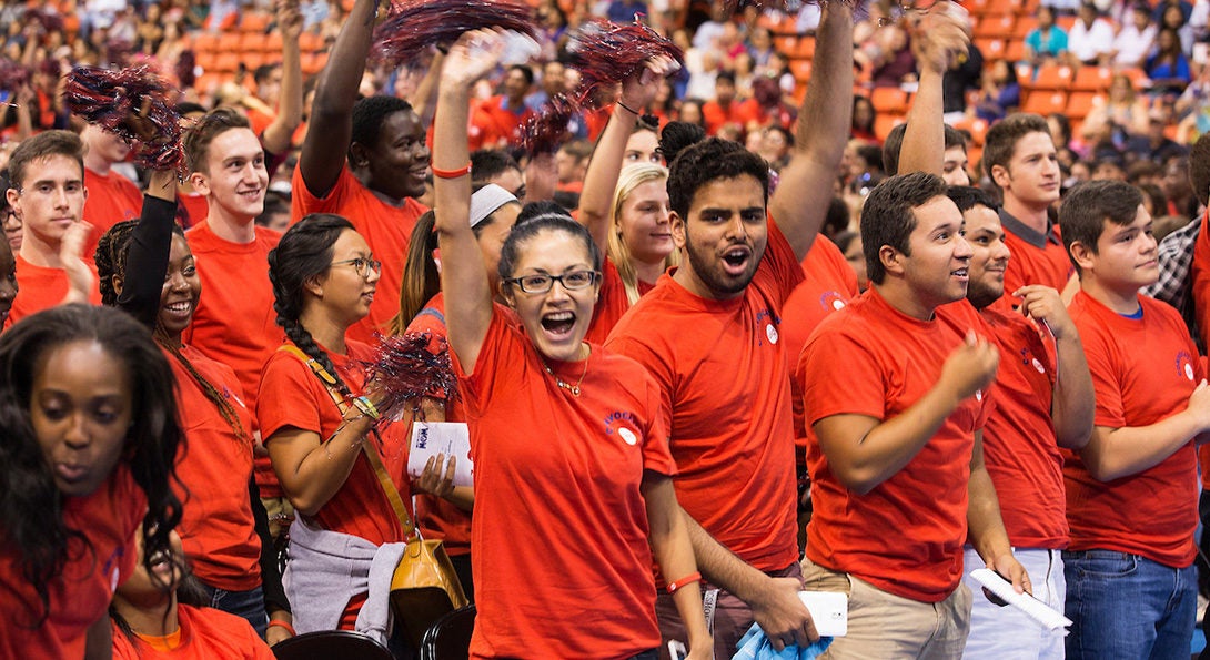 Students Cheering