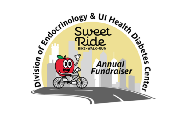 image with text that says Division of Endocrinology & UI Health Diabetes Center Sweet Ride Annual Fundraiser